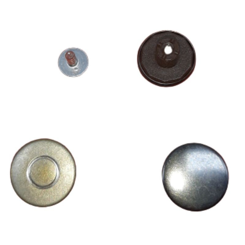 Bottoni jeans ø mm 17 base inferiore plastificata pezzi 50