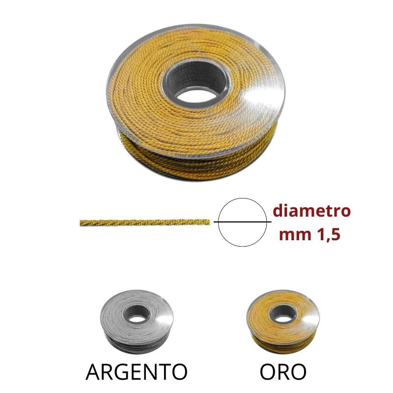 Cordoncino laminato ø mm 1,5 articolo 4002 metri 50