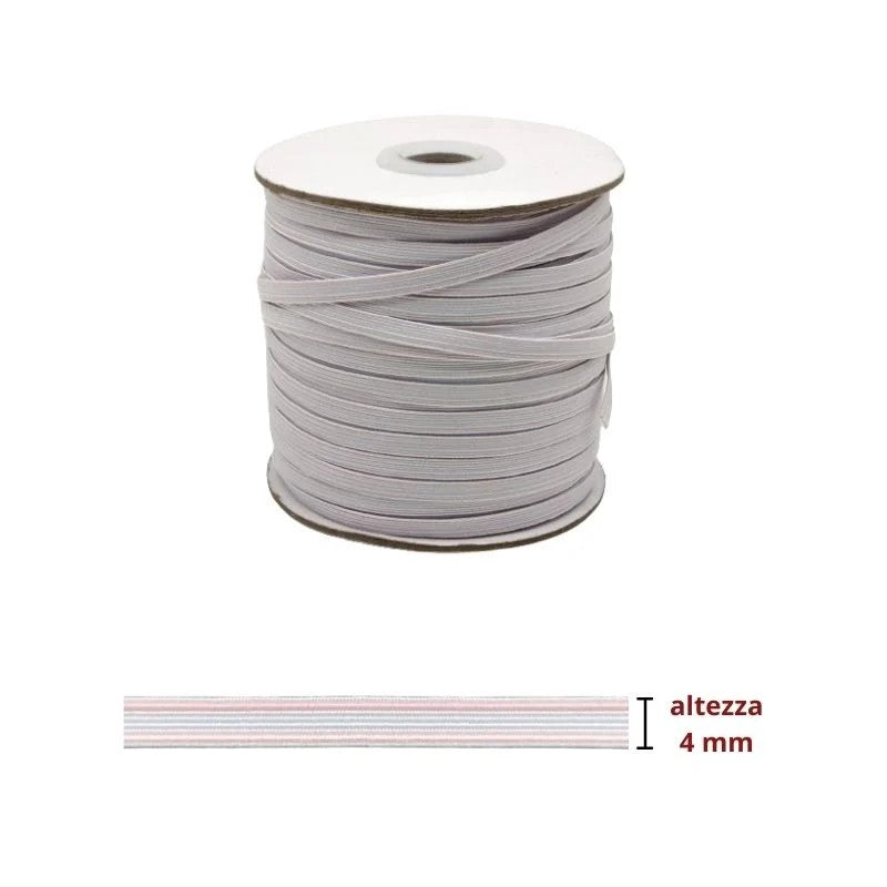 Washable braided elastic h mm 4 item 08tl 100 meters