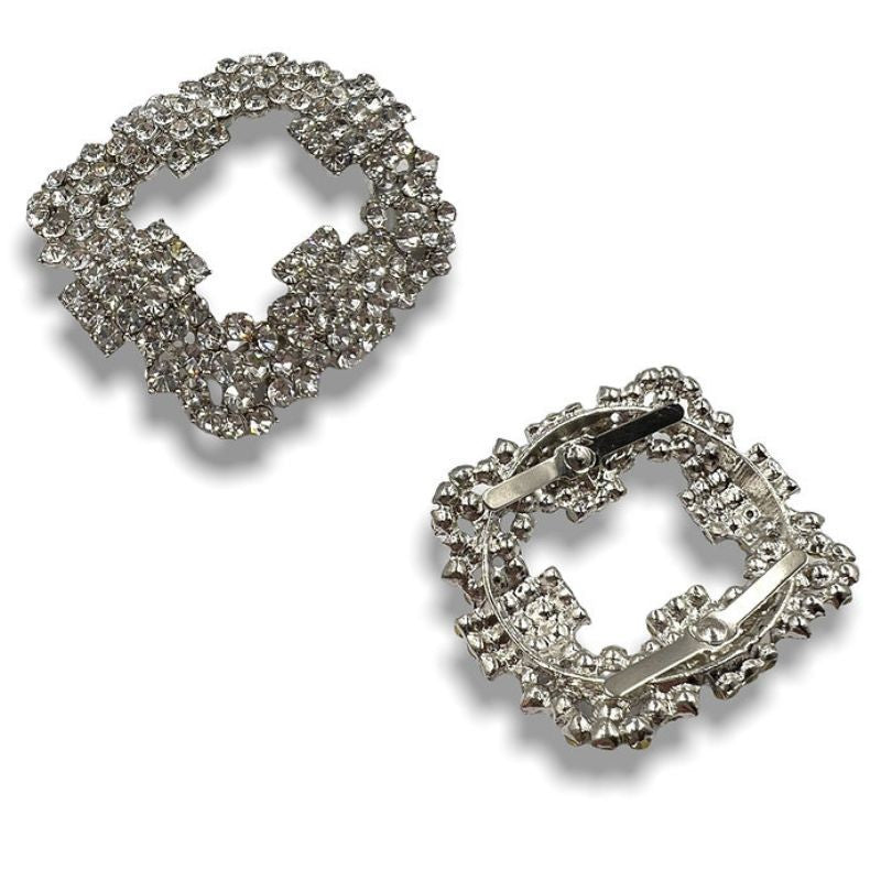 Fibbie gioiello alette con stras articolo FM10241