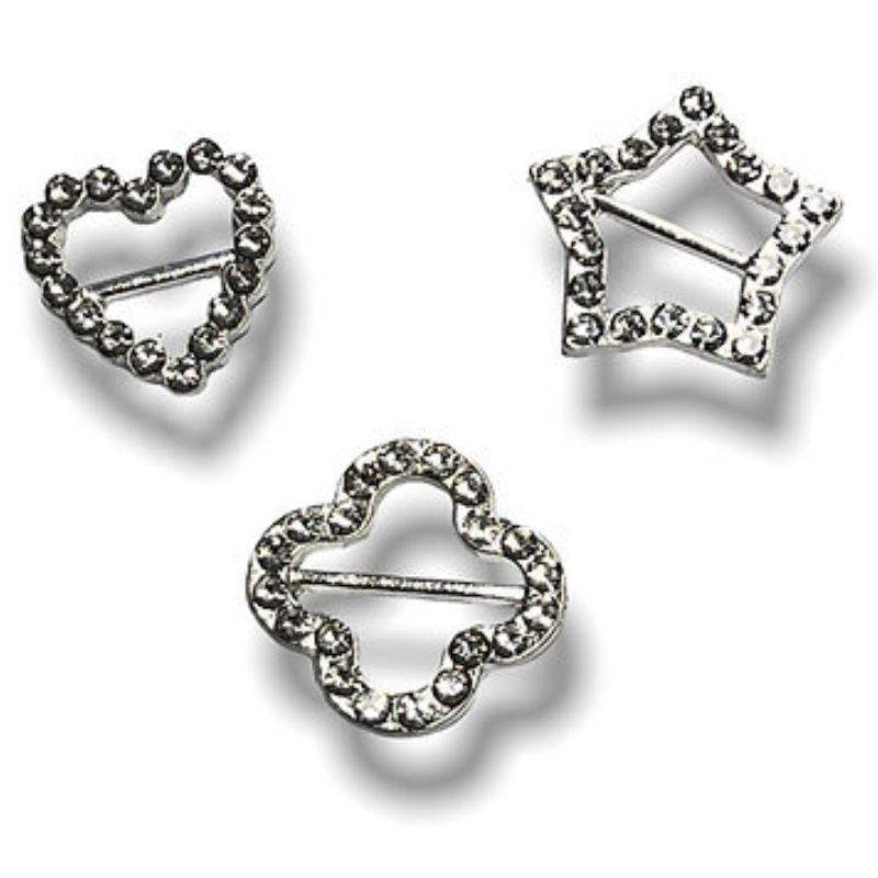 Fibbie gioiello con strass articolo FM0423