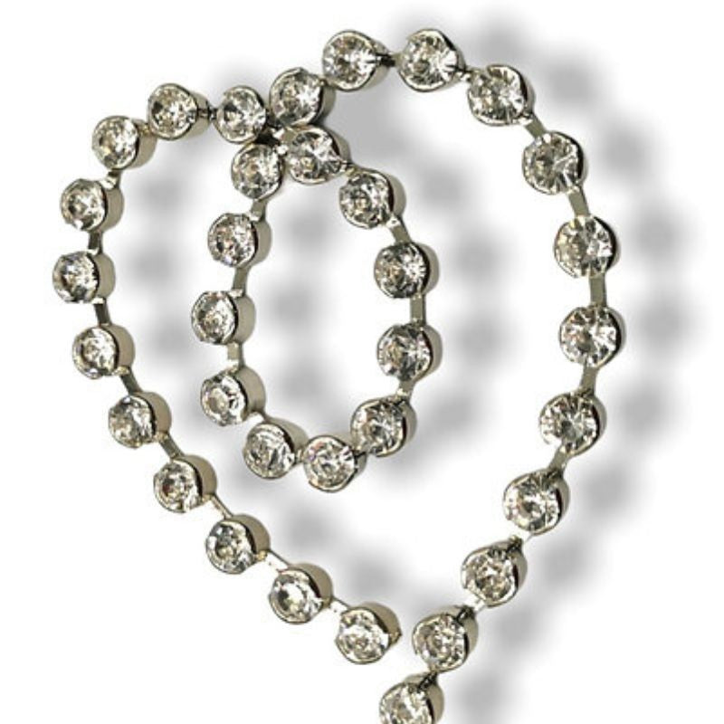 Rhinestone chain wire (wide link) ss30 (Ø 6.5 mm) jewel item FM3274