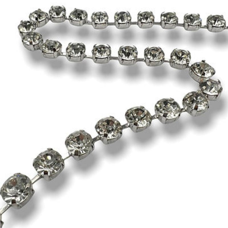 Filo catena strass (maglia larga) ss38 (Ø 8 mm) gioiello articolo FM9959