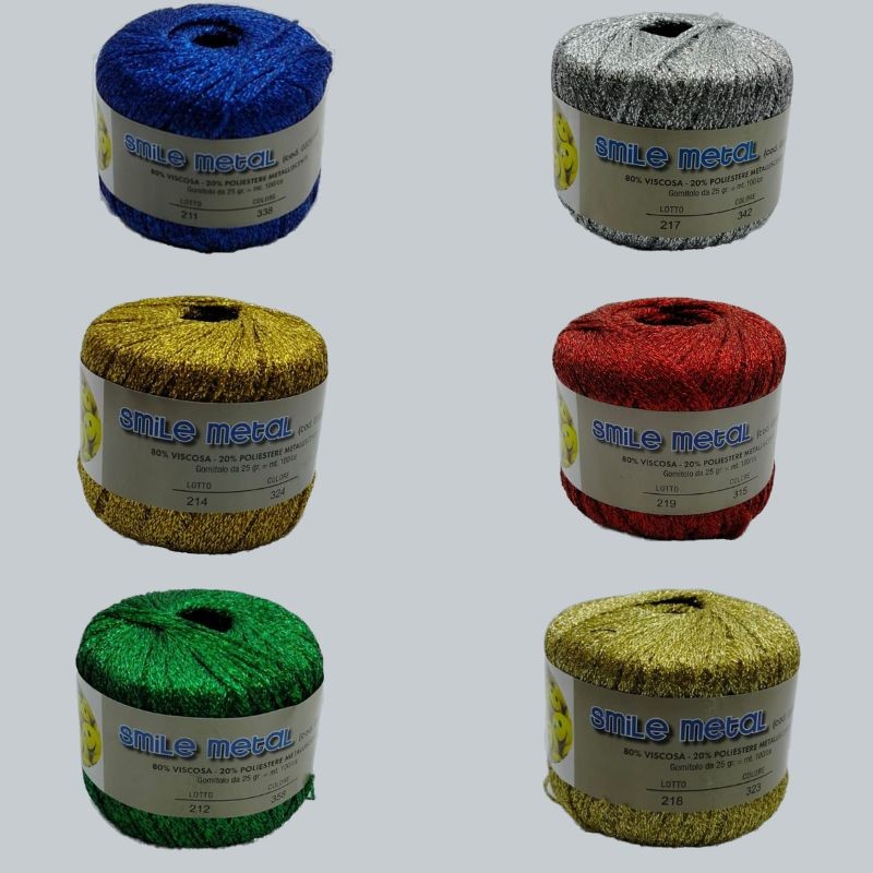 Smile metal knitting thread gr 25 item 0328 10 balls