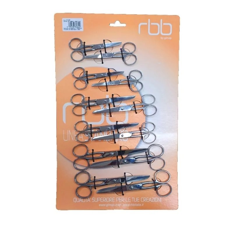 Forbici assortite in cartella articolo F101P pezzi 12