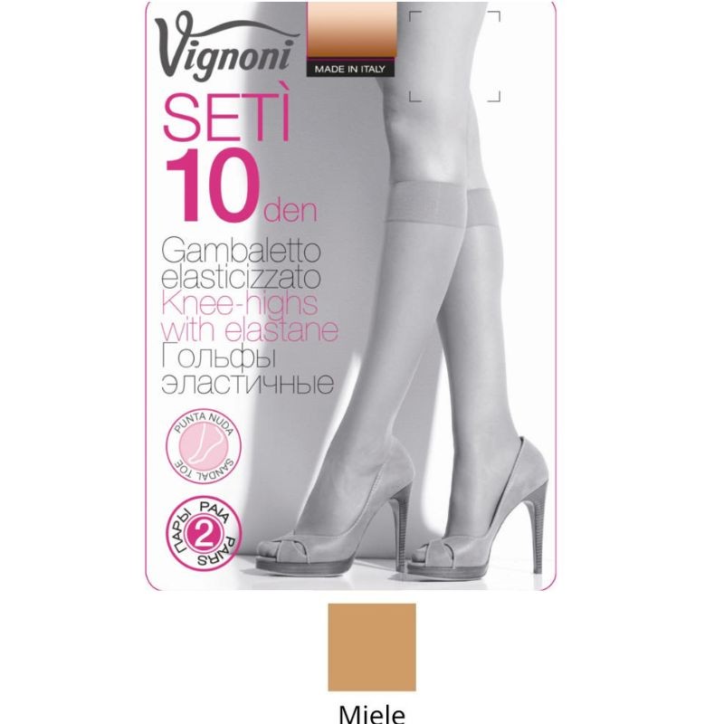 Gambaletto donna setificata articolo Seti 10 den paia 20