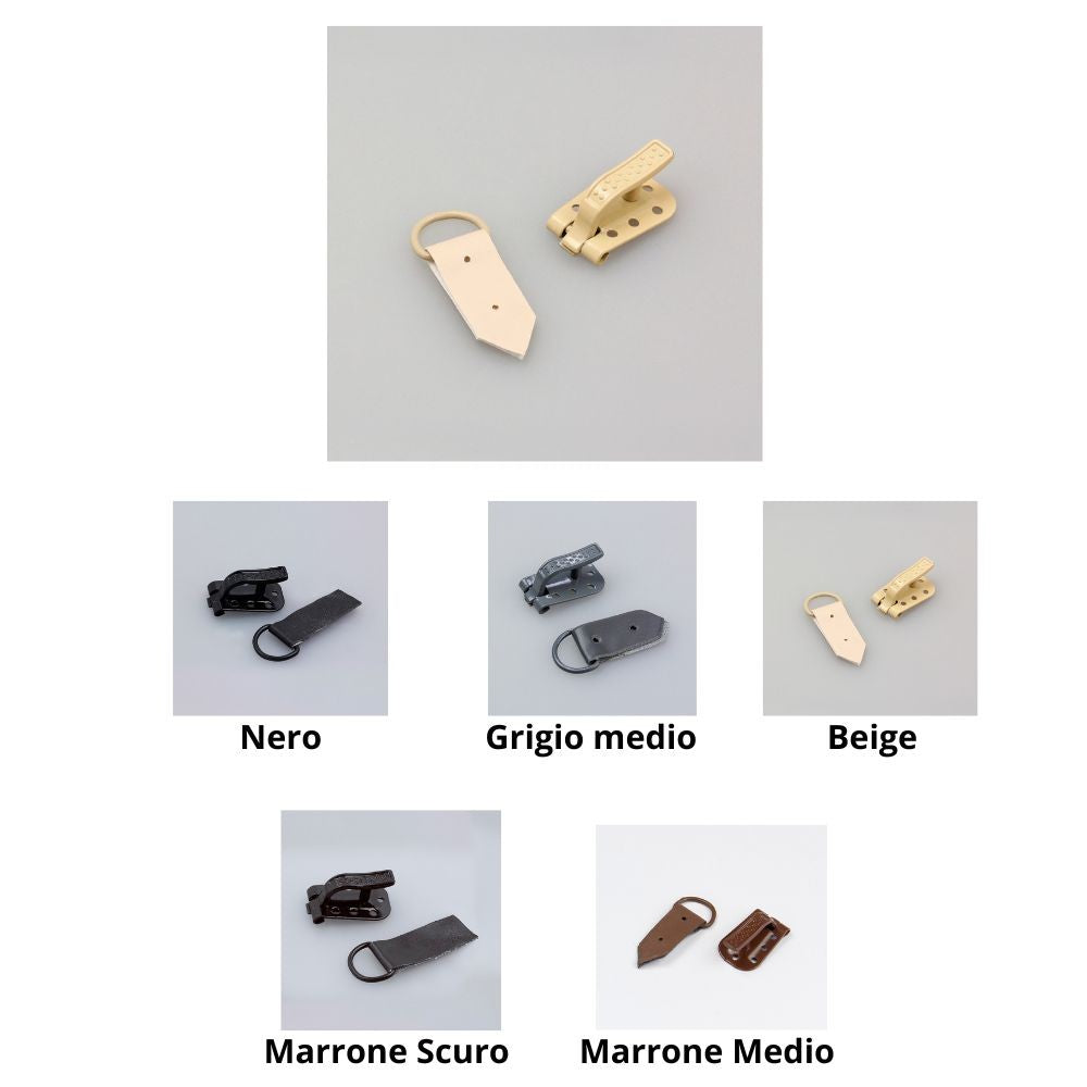 Ganci per pelliccia a clips articolo FF364/24 pezzi 6