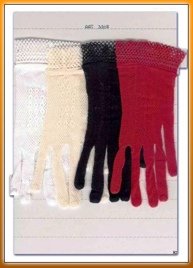 Elastic mesh gloves item 3207/A