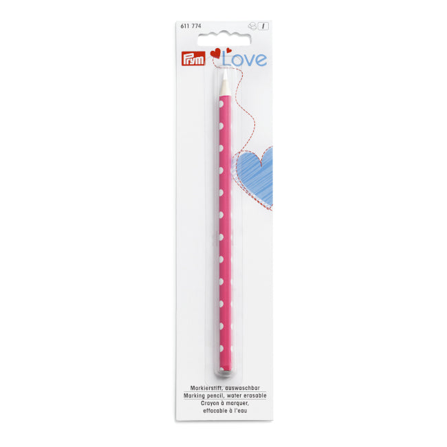 White water-erasable marking pencil, item 611774 Prym