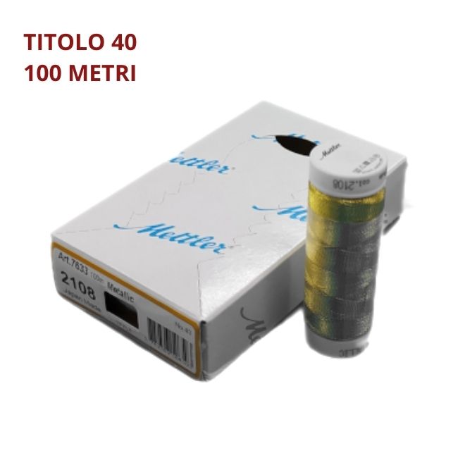 Mettler spole 100 mt laminate metallic ricamo a macchina articolo 7633 pezzi 5