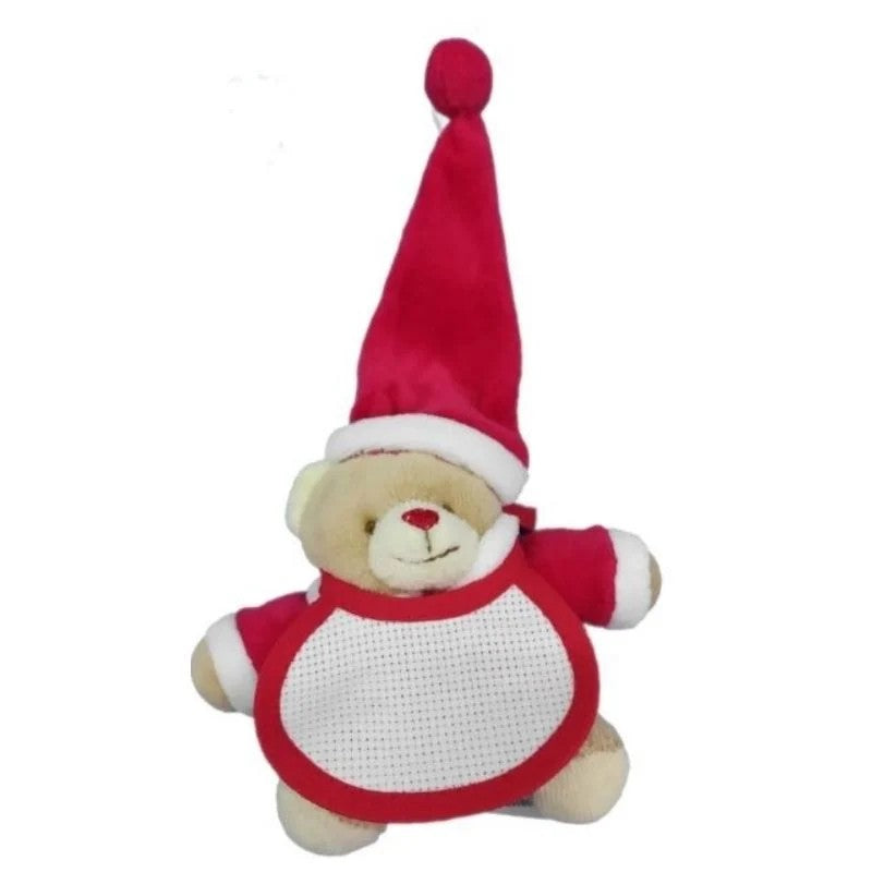 Mini teddy bear with Aida cloth item OG00146