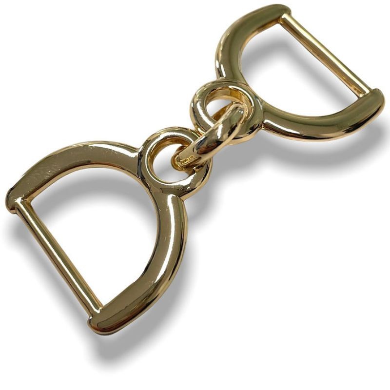 Morsetto galvanizzato oro in zama articolo FM9907