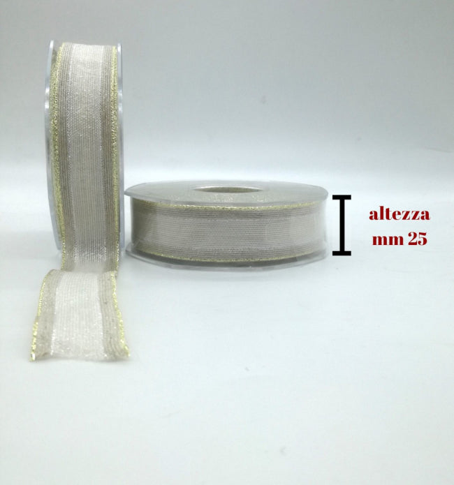 Nastro baccarat H cm 2,5 articolo V186/25 metri 20