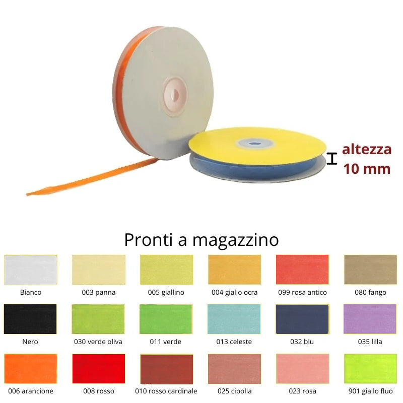 Organza ribbon h mm 10 meters 50