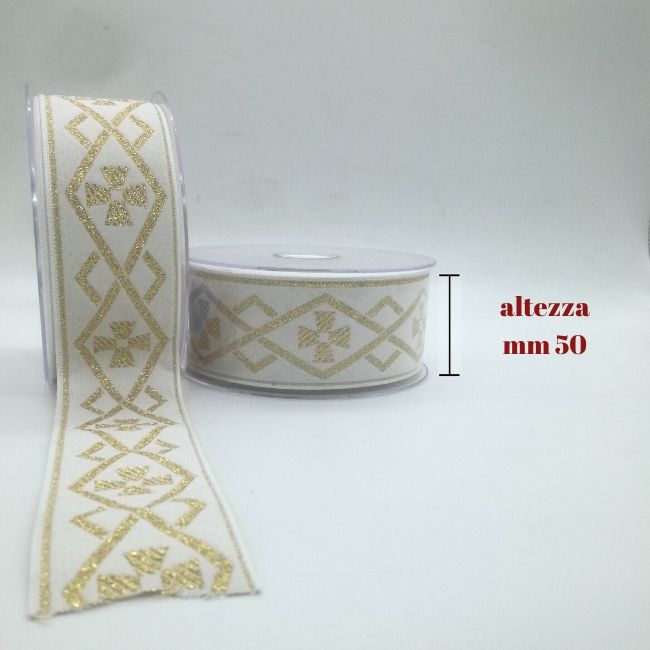 Nastro sacro h mm 50 articolo 77184/50 metri 20