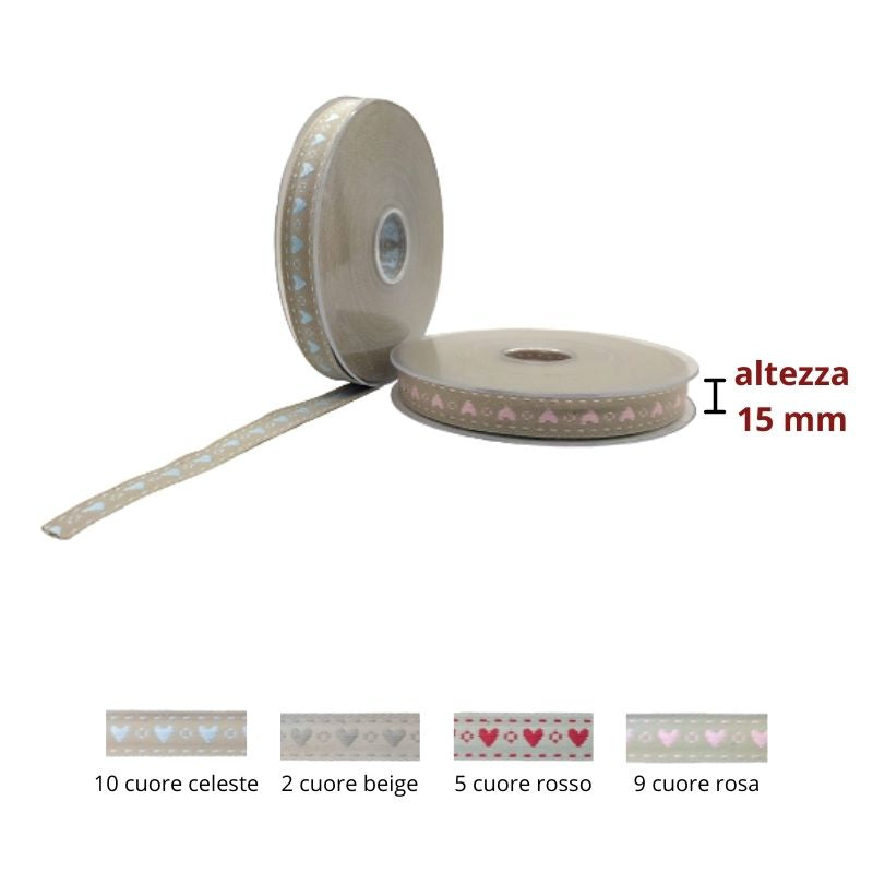 Nastro tirolese h cm 1,5 articolo 506 metri 20