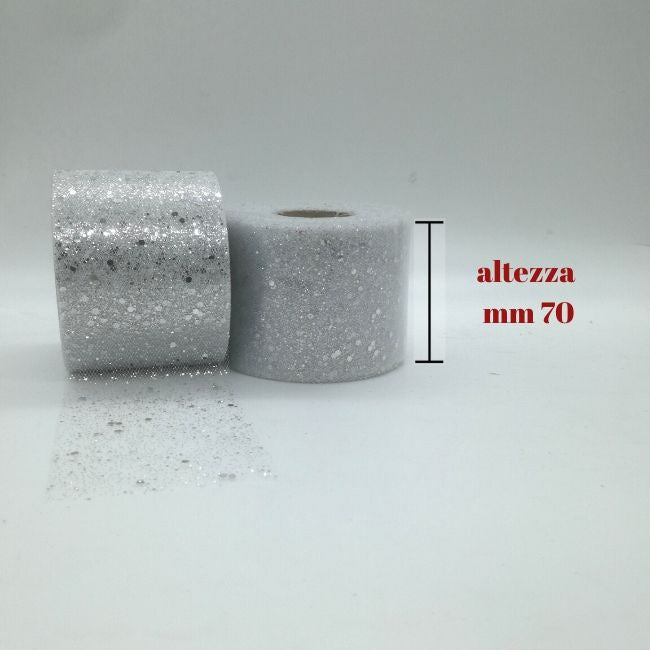Nastro tulle lux h mm 70 articolo J850/70 metri 50
