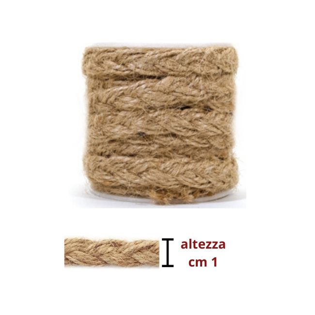 Passamaneria canapa h cm 1 articolo 3481/3/31 metri 5