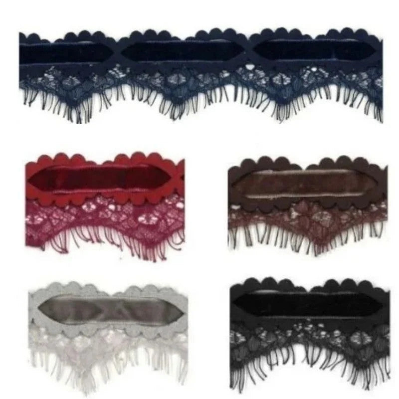 Passamaneria pizzo e velluto articolo PS00066 metri 5