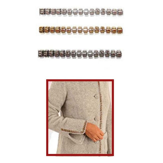 Passamaneria plastificata h mm 12 articolo CH598 metri 4,5