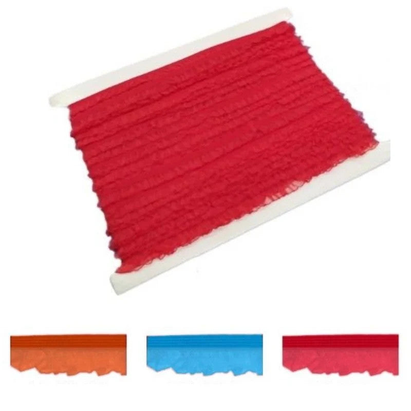 Passamaneria plissè organza elastica h cm 1,5 articolo 3005 metri 20