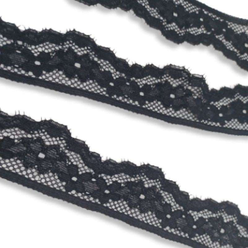Pizzo elastico h cm 3 metrii 5