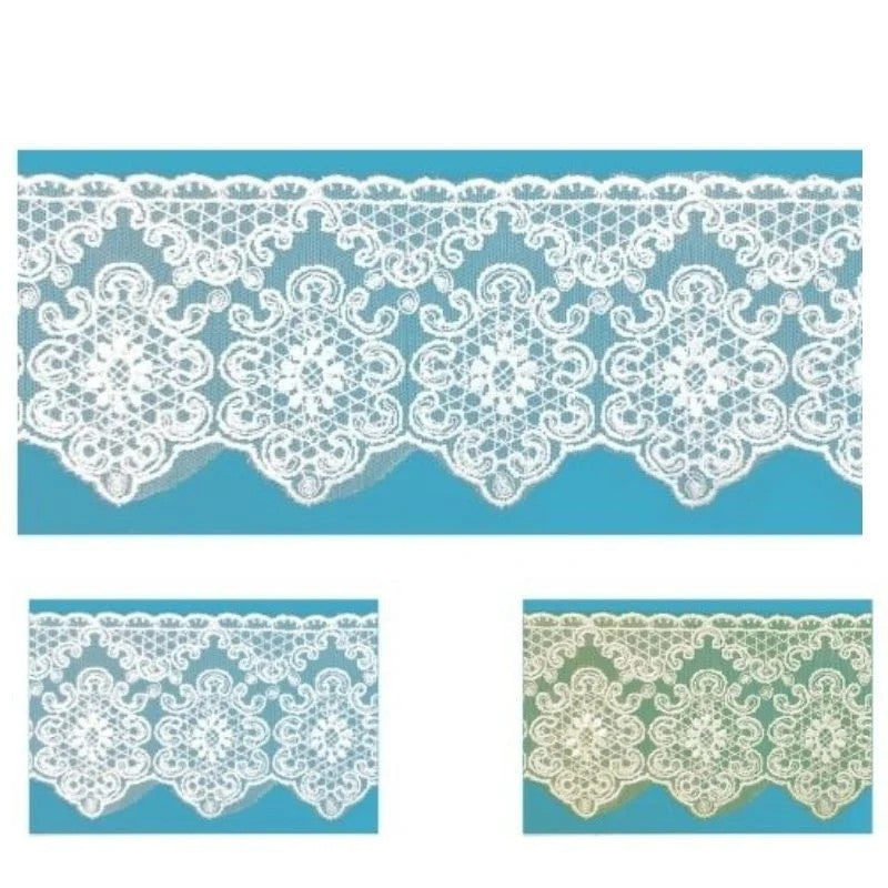 Pizzo tulle 100% poliestere articolo 3199 metri 10