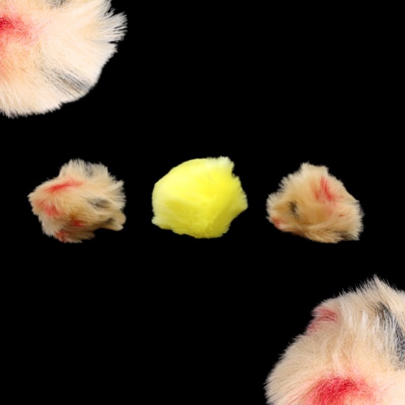 Pompon pelliccia ecologica ø cm 9