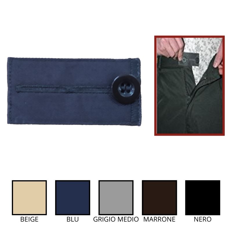 Prolunga per pantalone e gonna con bottone articolo PR101 pezzi 5