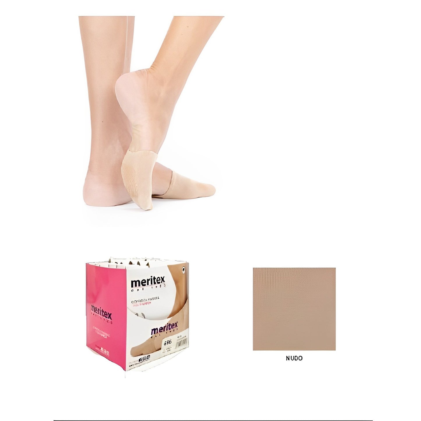 Puntali cotone invisibili con gommini antiscivolo articolo 666 paia 2