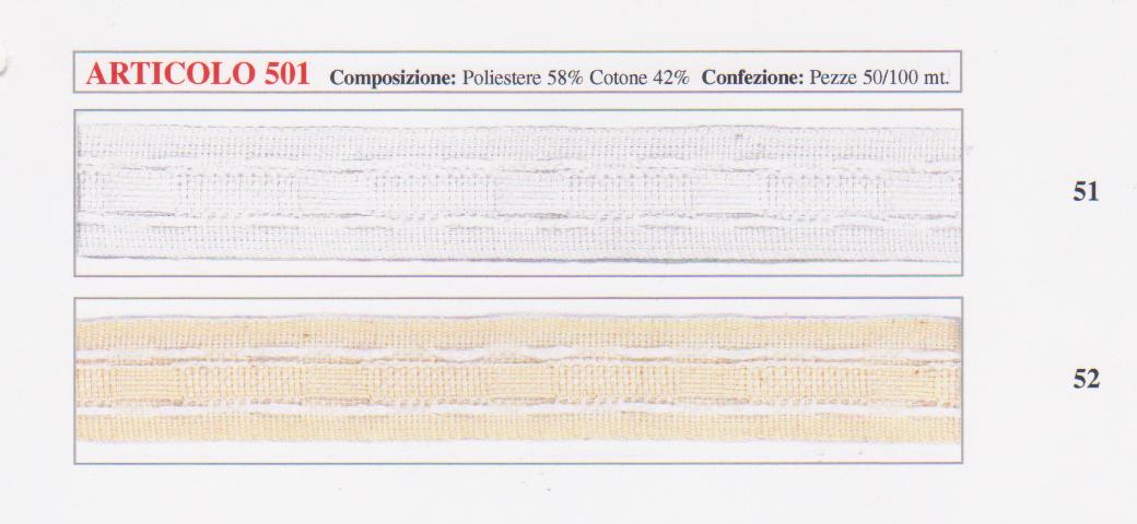 Riloga in cotone h cm 2 articolo 501 metri 50