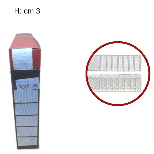 Riloga velcrata modello cannoncino h cm 3 articolo 201/30/VEL metri 50