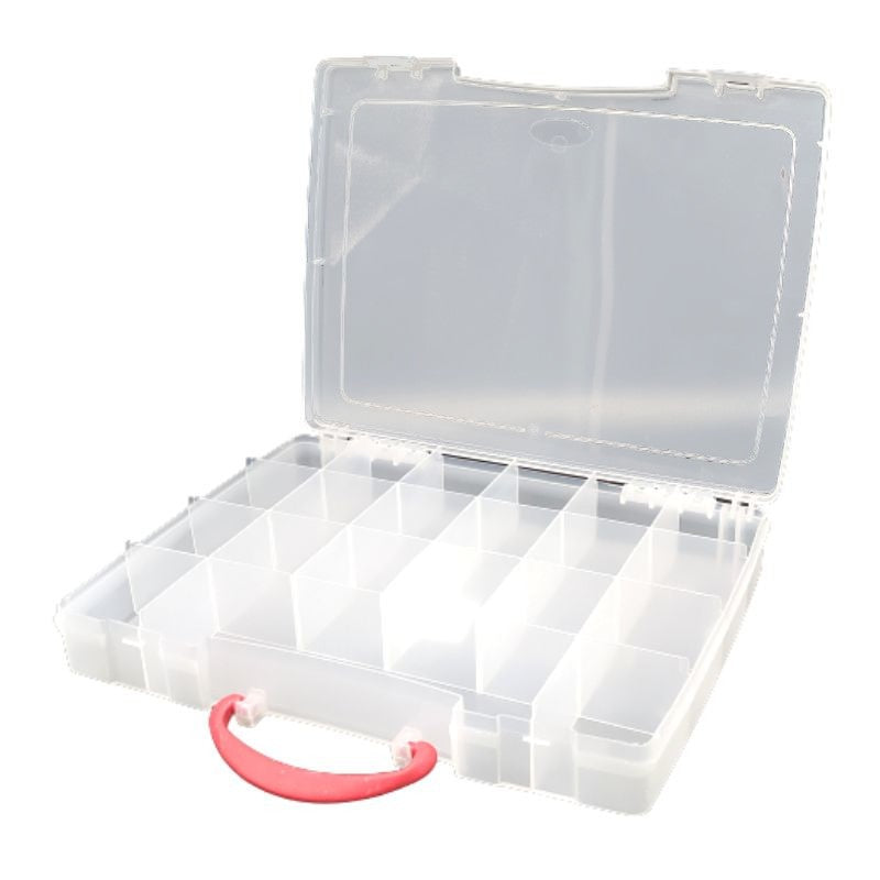 Scatola portafili 21 scomparti con manico