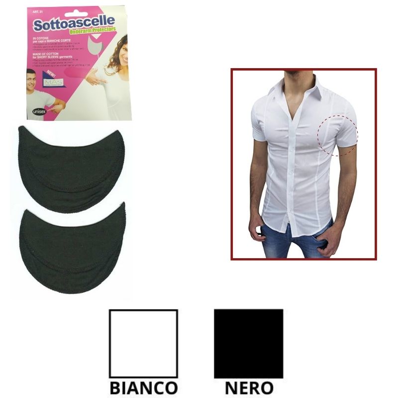 Sottoascelle in cotone per capi a manica corta articolo 31