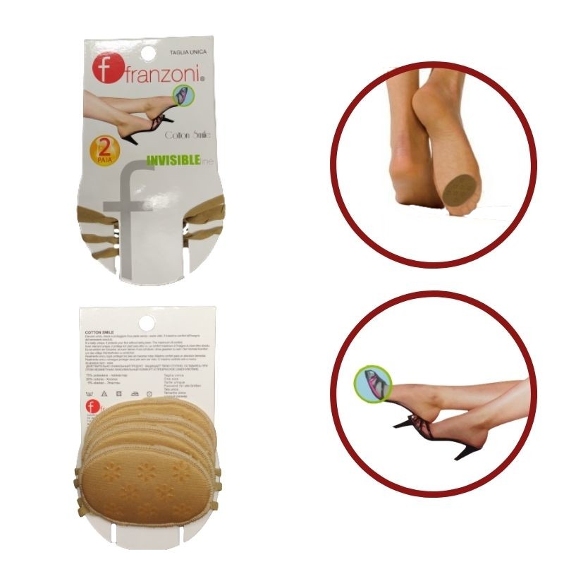 Sottopiede cuscinetto invisibile articolo Cotton Smile paia 12