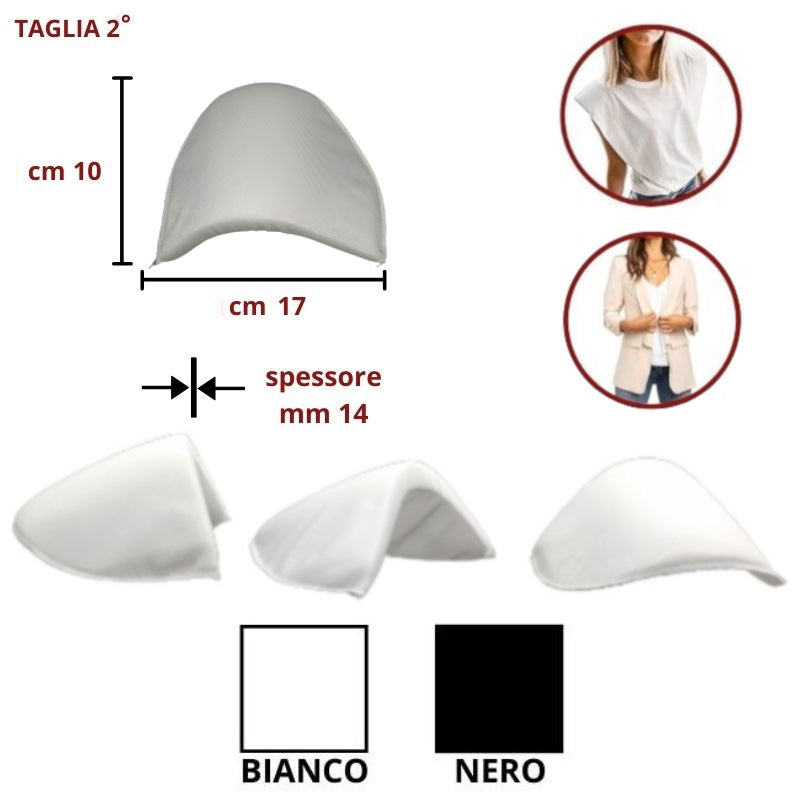 Spalline giro sella foderate taglia 2° articolo 5 paia 12