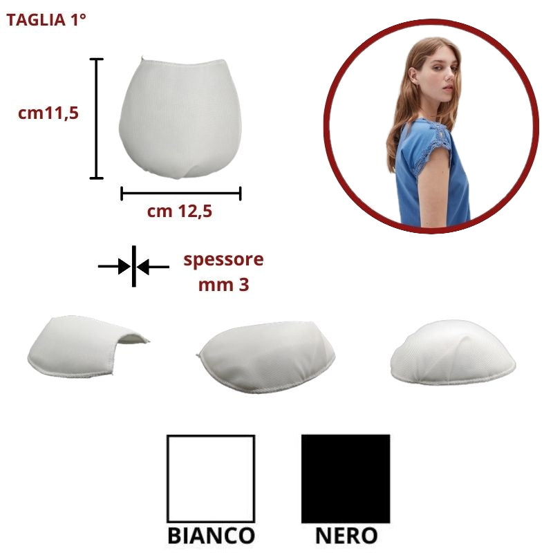 Spalline kimono tagliata in spugna foderate 1° articolo 1001R paia 12