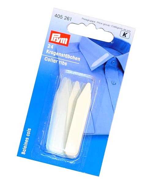 Stecche trasparenti per colli h 10 X 55 mm articolo 405261 Prym pezzi 24