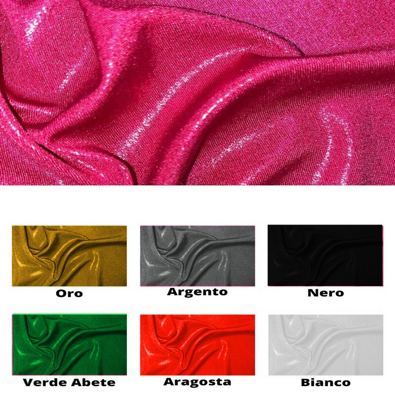 Lurex lycra fabric, 150 cm high, Foil article