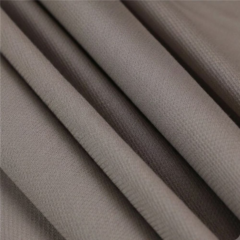 Plain-coloured piquet fabric with fine stripes, 150 cm high
