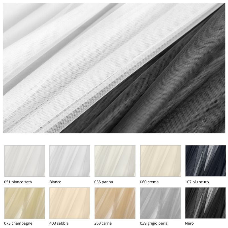 Tulle mano seta h cm 300 articolo Valeria