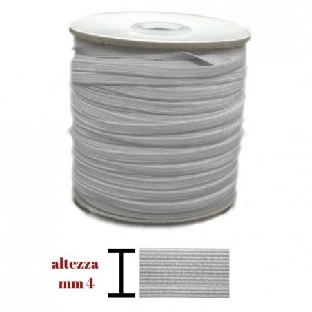 ELASTICO H 0,4 CM ROTOLO DA 100 MT / N 08