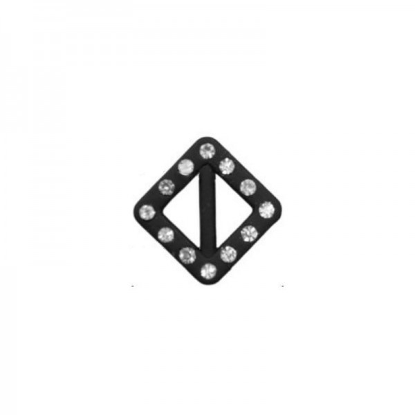 Fibbia plastica con strass cm 1,5 articolo 6/475/3