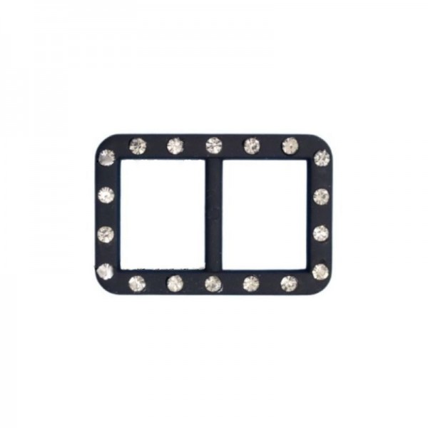 Fibbia plastica con strass cm 2 articolo 6/476/2