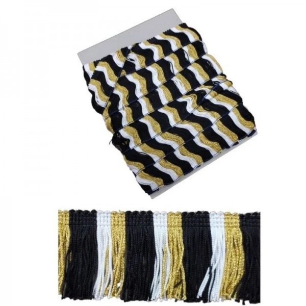 FRANGIA CM 5 MULTICOLOR LUREX PEZZA DA 10 MT/40318