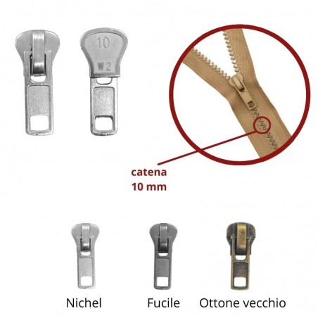 RICAMBIO CURSORE PER CATENA 10 MM CARRARMATO