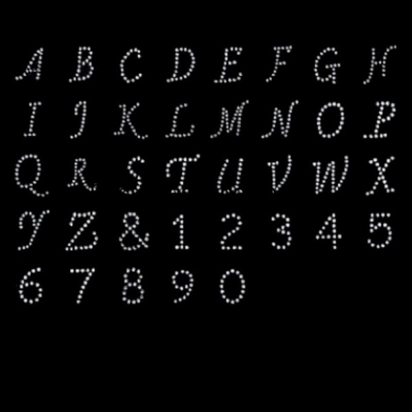 Applicazione lettere in stass termoadesiva articolo SMP