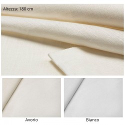 Tessuto in lino 100% altezza 180 cm articolo 3006 dolce