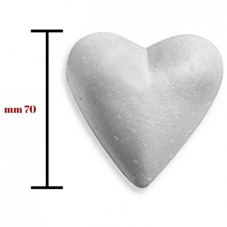 Cuore polistirolo mm 70 articolo 10763