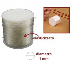Filo elastico trasparente in sillicone ø mm 1 articolo K591
